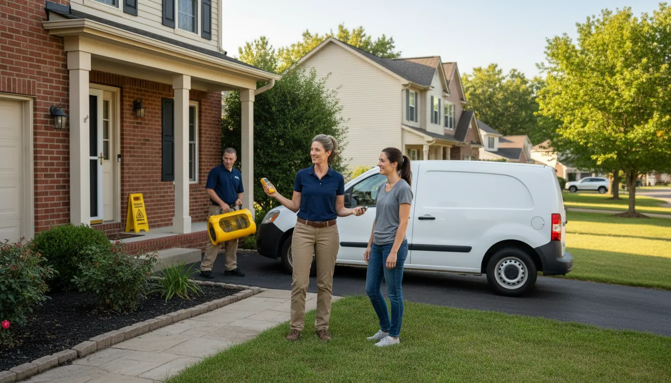 Residential water damage restoration in Sunshine, LA